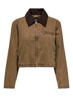 Lade das Bild in den Galerie-Viewer, ONLY | CAVA COLLAR Jacke | Biste chocolate Torte
