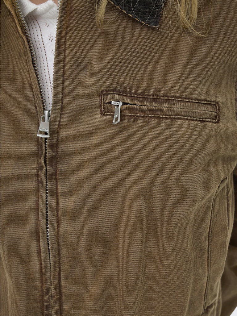 ONLY | CAVA COLLAR Jacke | Biste chocolate Torte