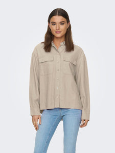 ONLY | CARO Hemd | Oxfort tan