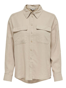 ONLY | CARO Hemd | Oxfort tan