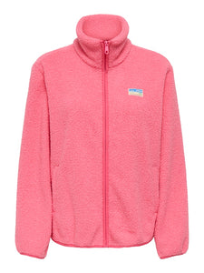 ONLY | EVA LIFE -Teddy Jacke | Pink lemon