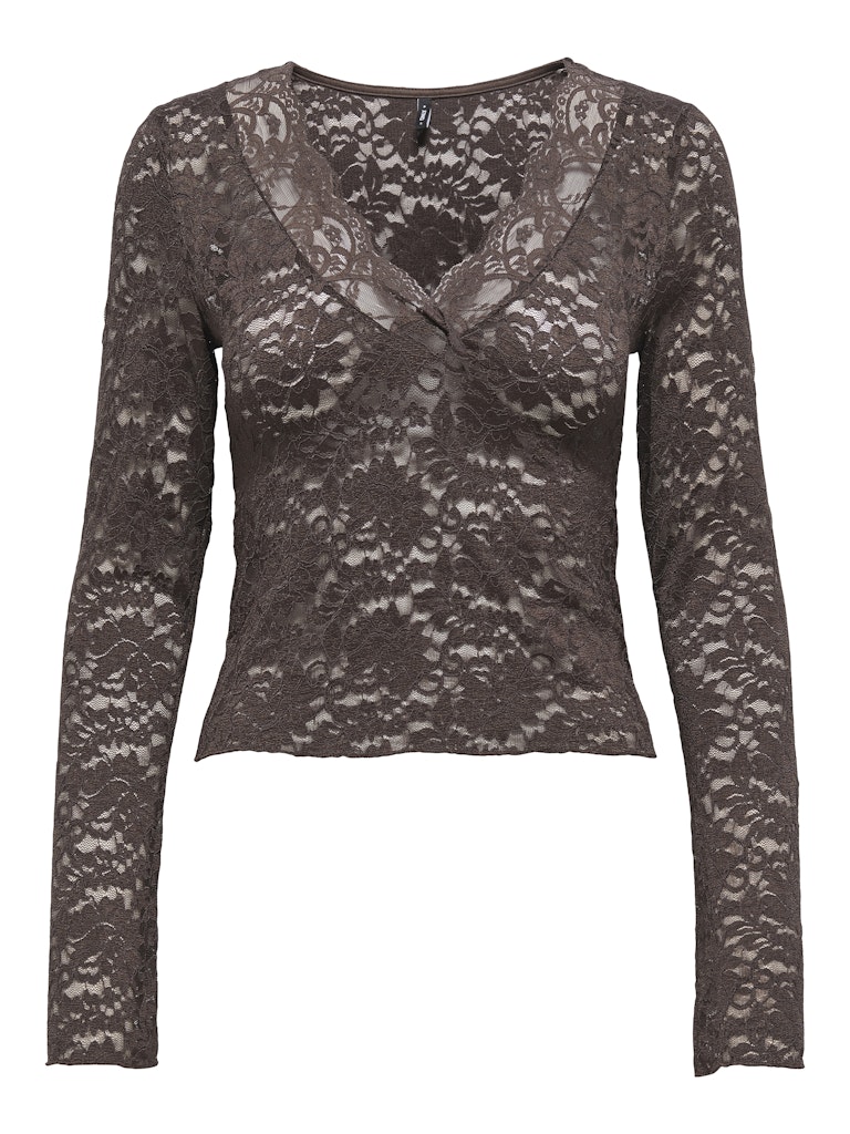 ONLY | NIKKA Spitzentop | Seal brown