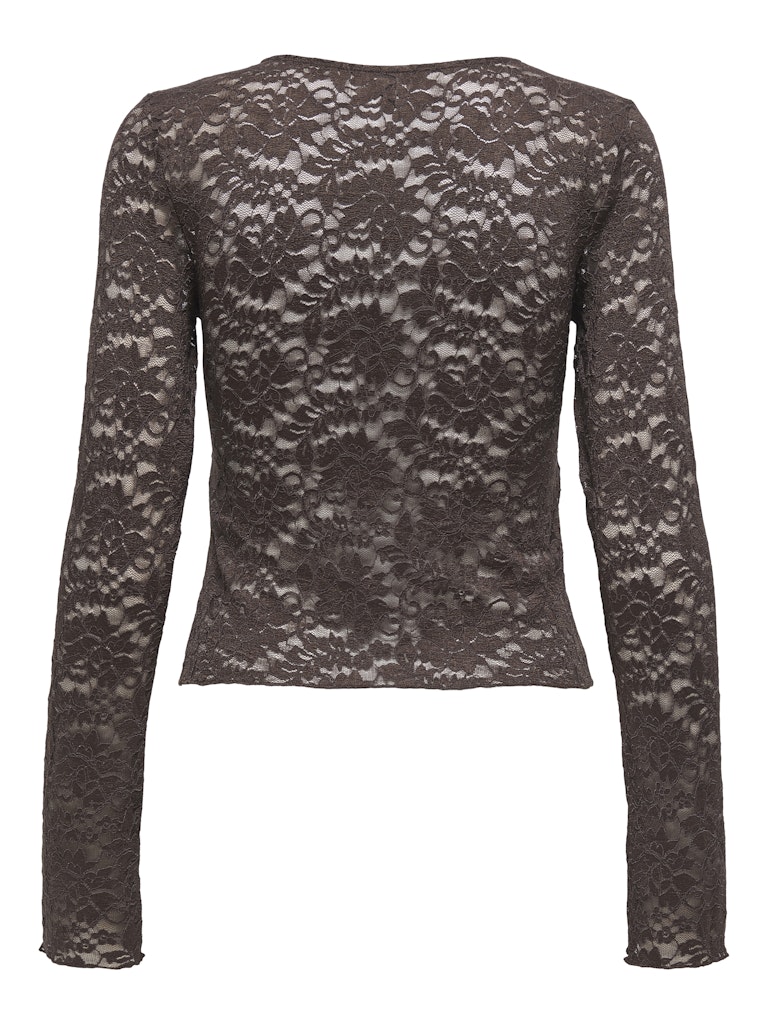 ONLY | NIKKA Spitzentop | Seal brown