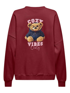 Only | BILA Sweatshirt | Cabernet lazy
