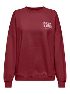 Only | BILA Sweatshirt | Cabernet lazy