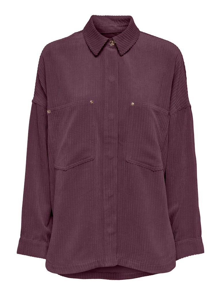 ONLY | JANINE Hemdjacke Cord | Mauve wine