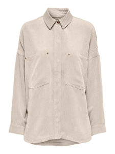 ONLY | JANINE Hemdjacke Cord | Pumicestone