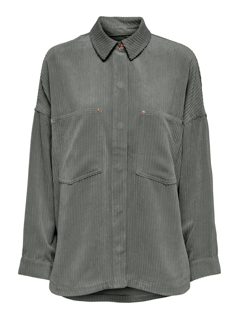 ONLY | JANINE Hemdjacke Cord | Castor gray