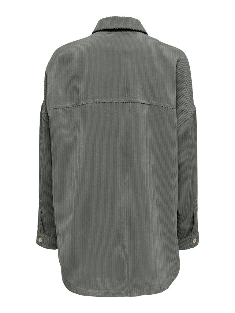 ONLY | JANINE Hemdjacke Cord | Castor gray