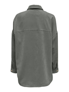 ONLY | JANINE Hemdjacke Cord | Castor gray