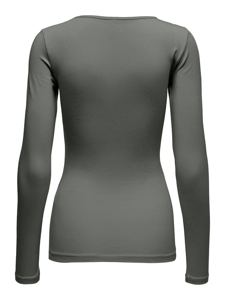 ONLY | Live Love O-Neck Longsleeve | Castor gray