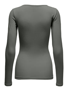 ONLY | Live Love O-Neck Longsleeve | Castor gray