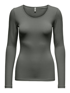 ONLY | Live Love O-Neck Longsleeve | Castor gray