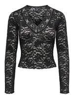 Lade das Bild in den Galerie-Viewer, ONLY | NIKKA Spitzentop | Black
