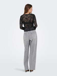 ONLY | NIKKA Spitzentop | Black