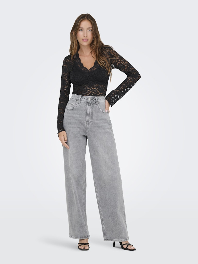 ONLY | NIKKA Spitzentop | Black