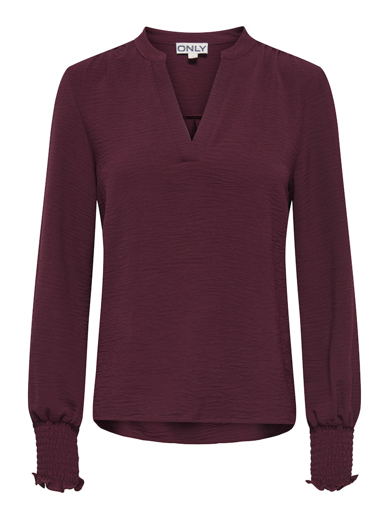 ONLY | METTE Top Bluse | Tawny port