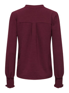 ONLY | METTE Top Bluse | Tawny port