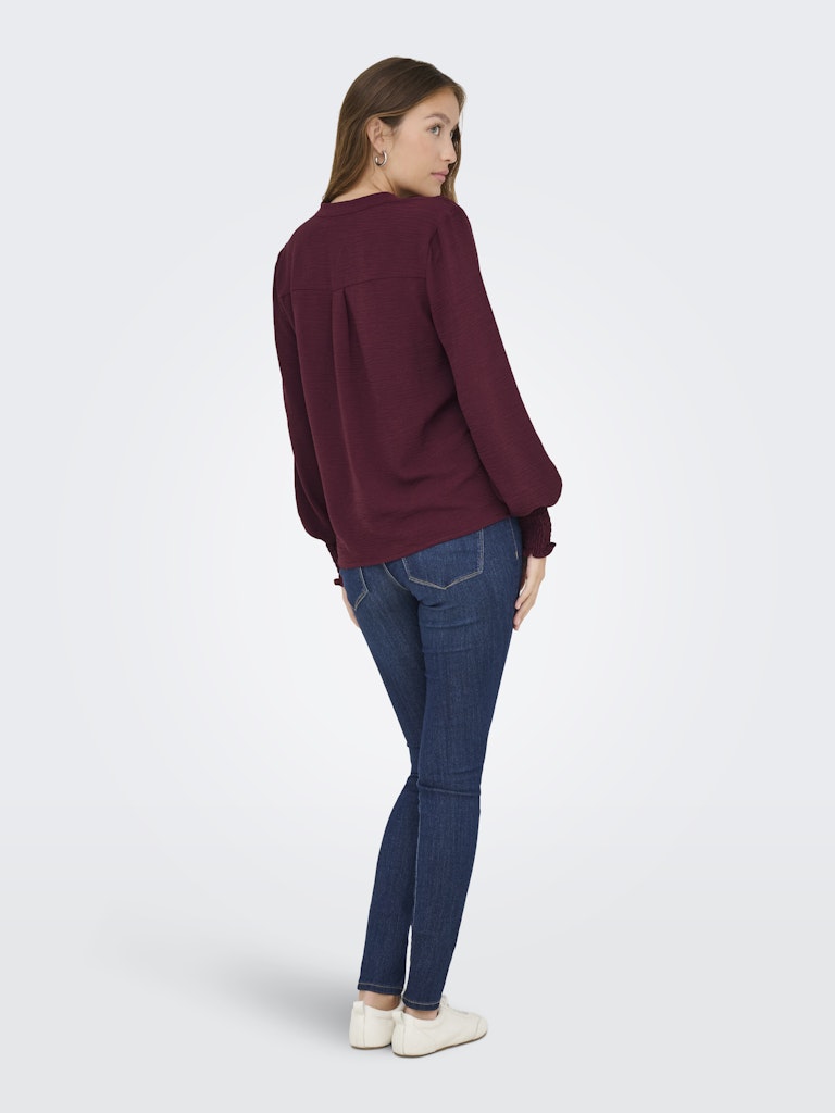 ONLY | METTE Top Bluse | Tawny port