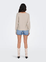 Lade das Bild in den Galerie-Viewer, ONLY | Adaline Strickpullover | Pumice stone
