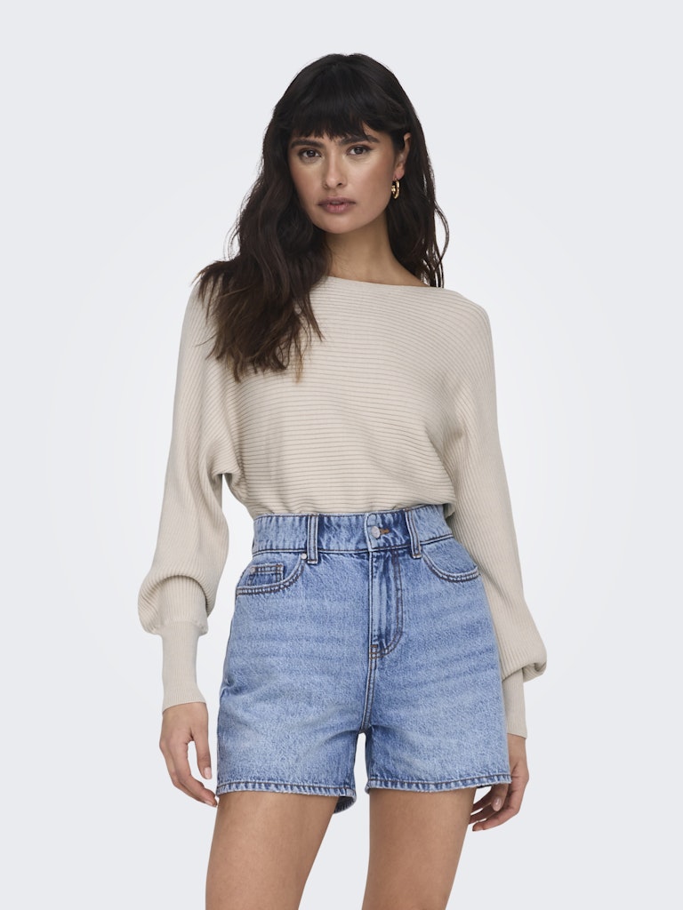 ONLY | Adaline Strickpullover | Pumice stone
