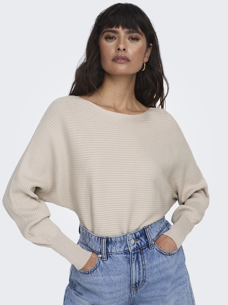 ONLY | Adaline Strickpullover | Pumice stone