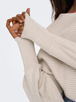 Lade das Bild in den Galerie-Viewer, ONLY | Adaline Strickpullover | Pumice stone
