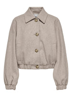 Lade das Bild in den Galerie-Viewer, ONLY | NANCY - kurze Bomber Jacke | Simply taupe
