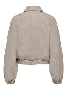 ONLY | NANCY - kurze Bomber Jacke | Simply taupe