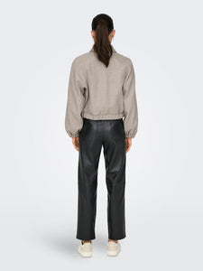 ONLY | NANCY - kurze Bomber Jacke | Simply taupe
