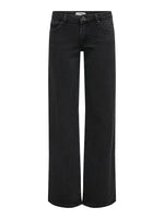 Load image into Gallery viewer, ONLY | JUICY WIDE LOW WAIST JEANS | WASHED BLACK
