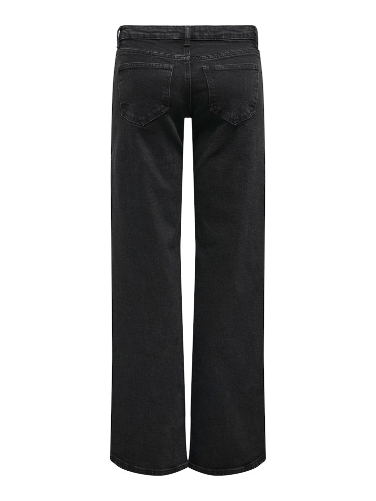ONLY | JUICY WIDE LOW WAIST JEANS | WASHED BLACK