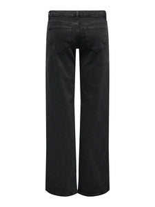 ONLY | JUICY WIDE LOW WAIST JEANS | WASHED BLACK