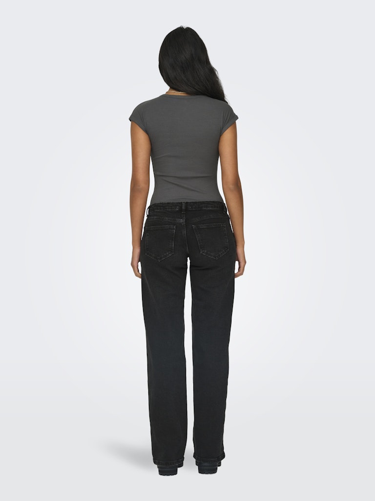 ONLY | JUICY WIDE LOW WAIST JEANS | WASHED BLACK