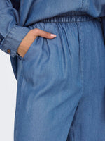 Lade das Bild in den Galerie-Viewer, Only | CHARIS Gerade geschnitten Hose | Medium Blue usedwashed
