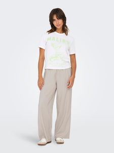 Only | ARIS Gerade geschnitten Hose | Pumice stone