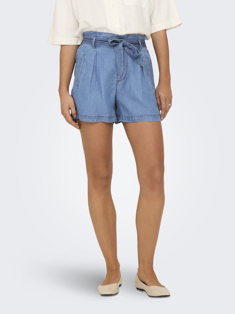 Only | CHARIS Short Hohe Taille | Medium Blue usedwashed