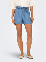 Lade das Bild in den Galerie-Viewer, Only | CHARIS Short Hohe Taille | Medium Blue usedwashed
