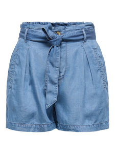 Only | CHARIS Short Hohe Taille | Medium Blue usedwashed