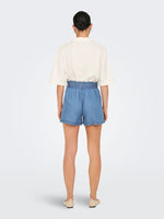 Lade das Bild in den Galerie-Viewer, Only | CHARIS Short Hohe Taille | Medium Blue usedwashed
