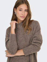 Lade das Bild in den Galerie-Viewer, ONLY | HAZEL Strickpullover | Brown lentil
