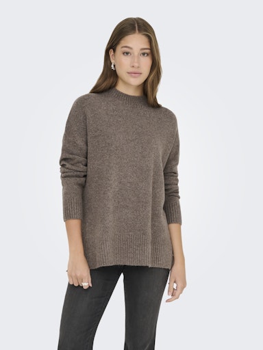ONLY | HAZEL Strickpullover | Brown lentil