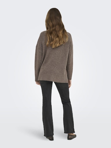 ONLY | HAZEL Strickpullover | Brown lentil