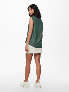 ONLY | Kimmi Bluse ohne Ärmel | balsam green