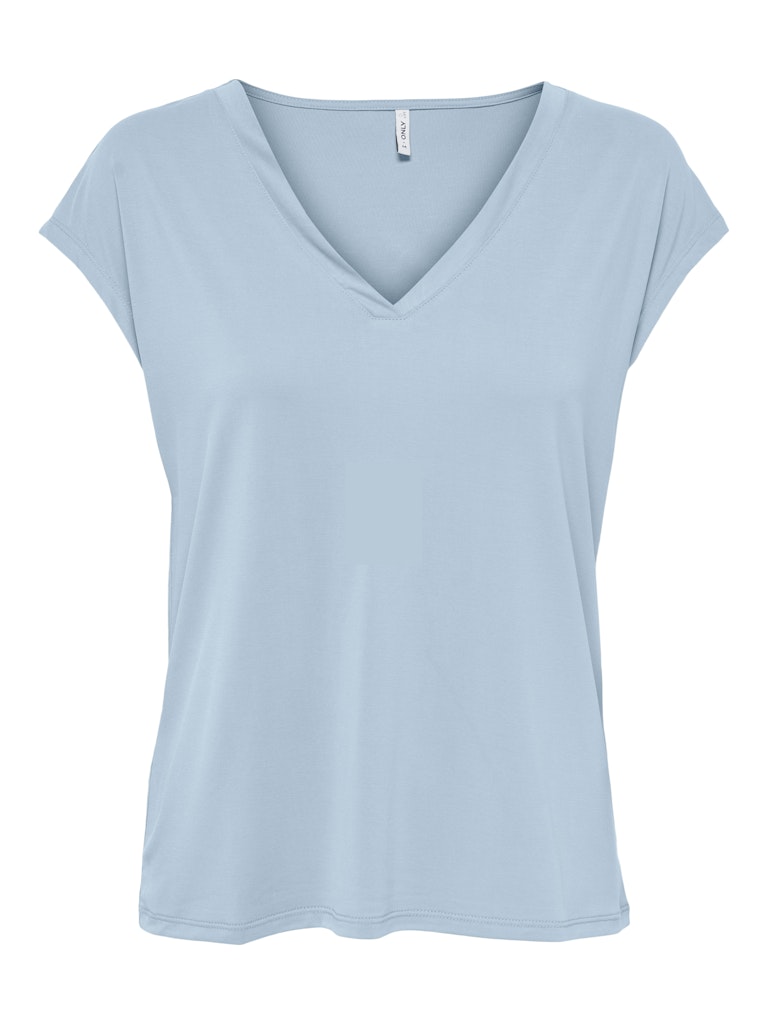 ONLY |  Free V-Neck T-shirt | Cashmere blue