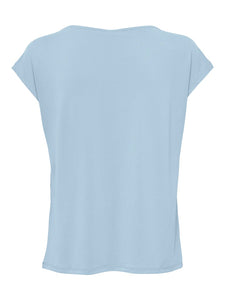 ONLY |  Free V-Neck T-shirt | Cashmere blue