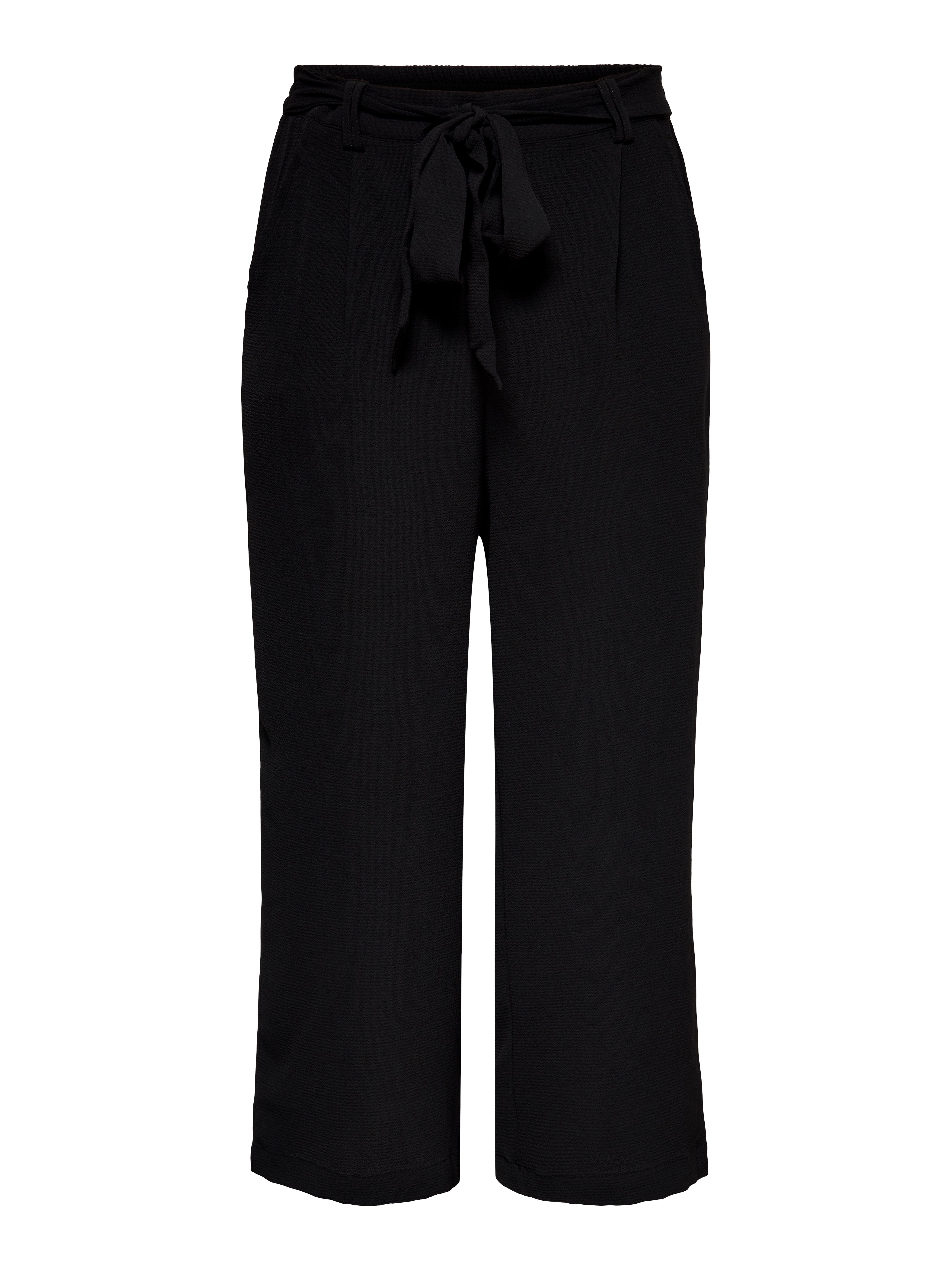 Only | NOVA Crop Palazzo Hose | Black