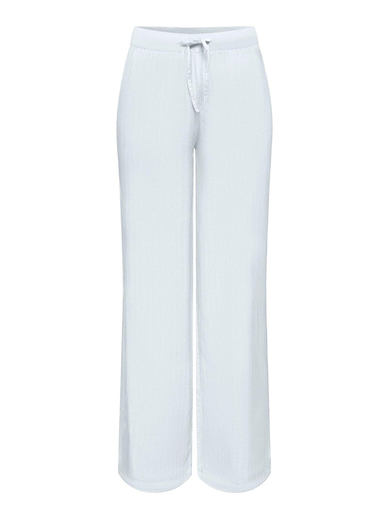 Only | CARO Locker geschnitten Hose | Bright white