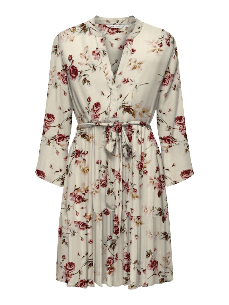 ONLY | CLEMENTINE Kurzes Kleid | Cremebrülee/roseflowers