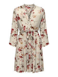 ONLY | CLEMENTINE Kurzes Kleid | Cremebrülee/roseflowers